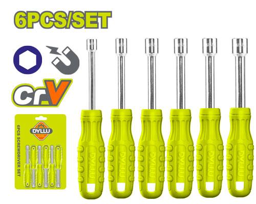 6PCS DYLLU DTSS24T6 ( 5,6,7,8,9,10 mm ) طقم مفك لقمة #CN