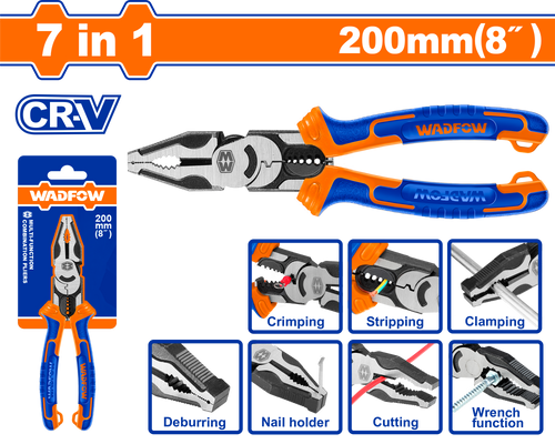 8" WADFOW WPL1778 CR-V بنسة زرادية متعددة #CN
